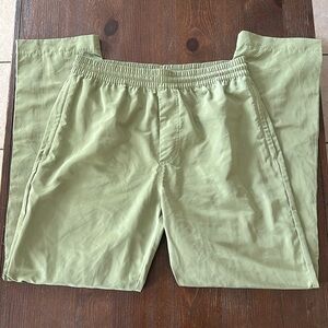 ALO women’s olive green Windbreaker pants